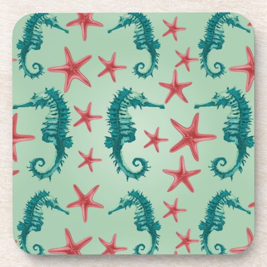 Dessous-de-verre Motif maritime Turquoise 2 (Devant)