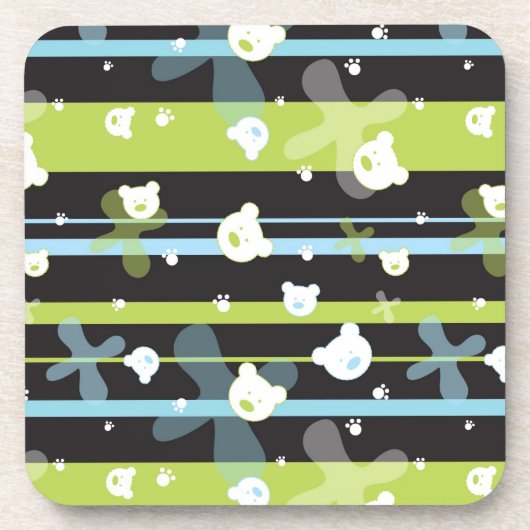 Dessous-de-verre Motif mignon avec peu d'ours (Devant)