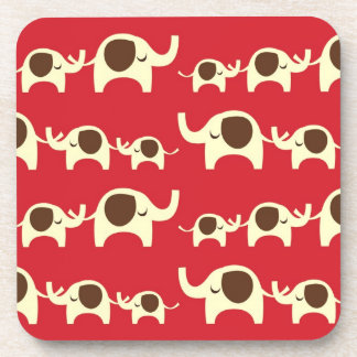 Dessous-de-verre Motif mignon de nature de rouge de cerise
