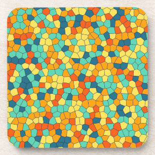 Dessous-de-verre Motif mosaïque vibrant