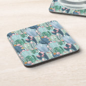 Dessous-de-verre Motif mou de cactus du monogramme | Patel (Côté gauche)