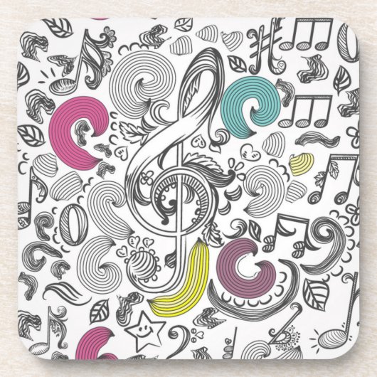 Dessous-de-verre Motif musical (Devant)