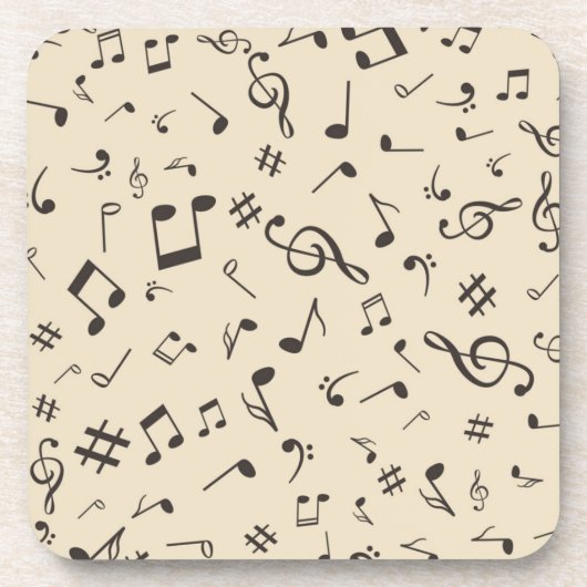 Dessous-de-verre Motif musical (Devant)