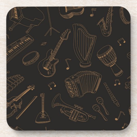 Dessous-de-verre Motif musical (Devant)