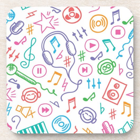 Dessous-de-verre Motif musical (Devant)