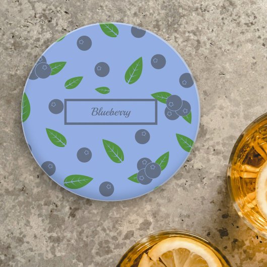 Dessous de verre motif Myrtilles