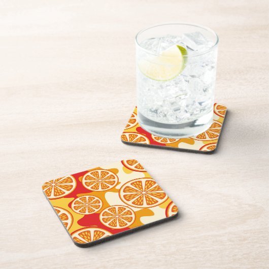 Dessous-de-verre Motif orange (Côté Droit)