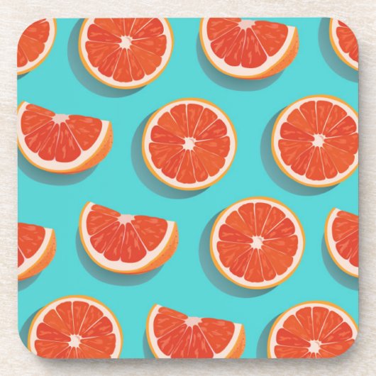 Dessous-de-verre Motif orange juteux doux (Devant)