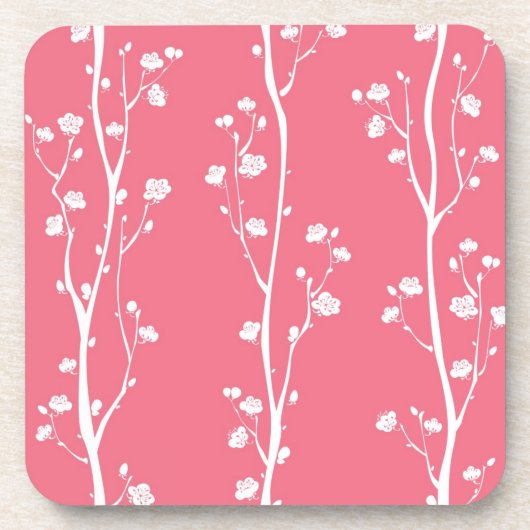 Dessous-de-verre Motif oriental de fleur de prune (Devant)