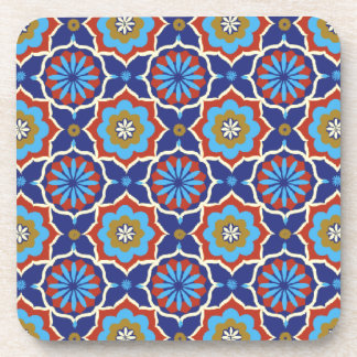 Dessous-de-verre Motif oriental de jaune de rouge bleu