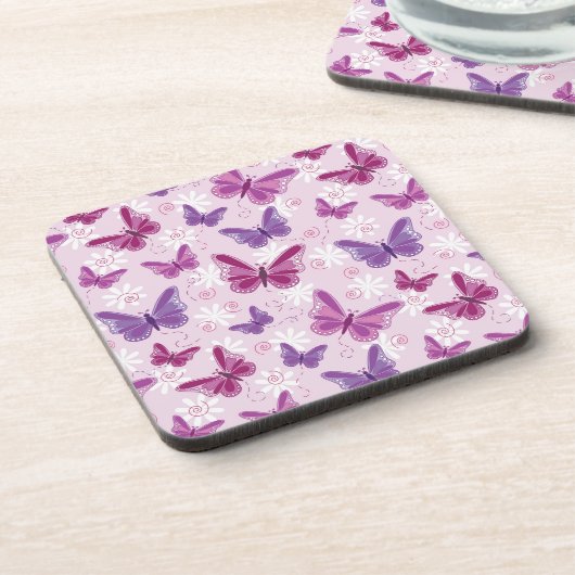 Dessous-de-verre motif papillon (Côté gauche)