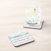 Dessous-de-verre Motif Pastel Batik (Côté Droit)