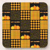 Dessous-de-verre Motif Patchwork Citrouille Halloween (Devant)