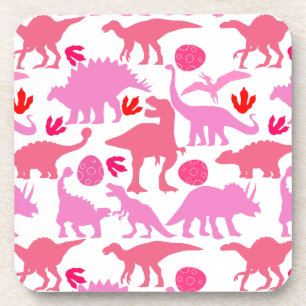 Dessous-de-verre Motif Pink Dino