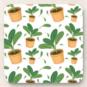 Dessous-de-verre motif plante