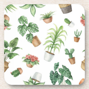 Dessous-de-verre motif plante