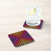 Dessous-de-verre Motif psychédélique Rainbow Chevron (Côté Droit)
