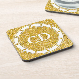 Dessous-de-verre Motif PURE GOLD Splatter + votre image