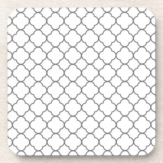 Dessous-de-verre Motif Quatrefoil classique (Devant)