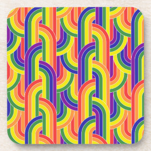 Dessous-de-verre Motif Rainbow moderne