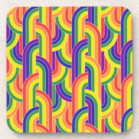 Dessous-de-verre Motif Rainbow moderne (Devant)