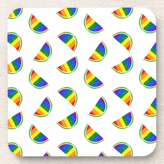 Dessous-de-verre Motif Rainbow Watermelon (Devant)
