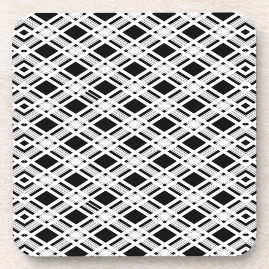 Dessous-de-verre Motif rayé de plaid (Devant)