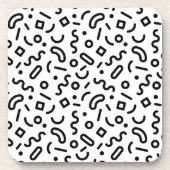 Dessous-de-verre Motif Retro Squiggle (Devant)