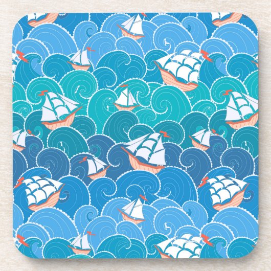 Dessous-de-verre Motif rocheux de mer (Devant)