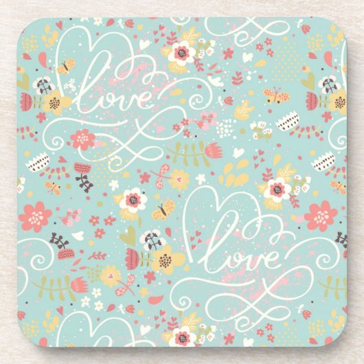 Dessous-de-verre Motif romantique lumineux moderne (Devant)