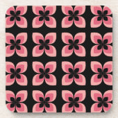 Dessous-de-verre Motif rose deux tons lumineux (Devant)