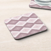 Dessous-de-verre motif rose quartz rose diamant (Côté gauche)