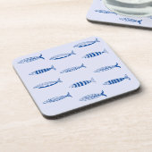 Dessous-de-verre Motif Sardines (Côté gauche)