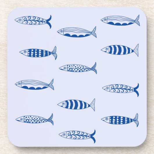 Dessous-de-verre Motif Sardines (Devant)