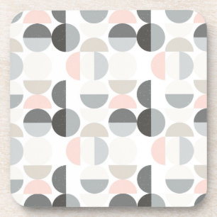 Dessous-de-verre Motif scandinave de demi-cercle de style