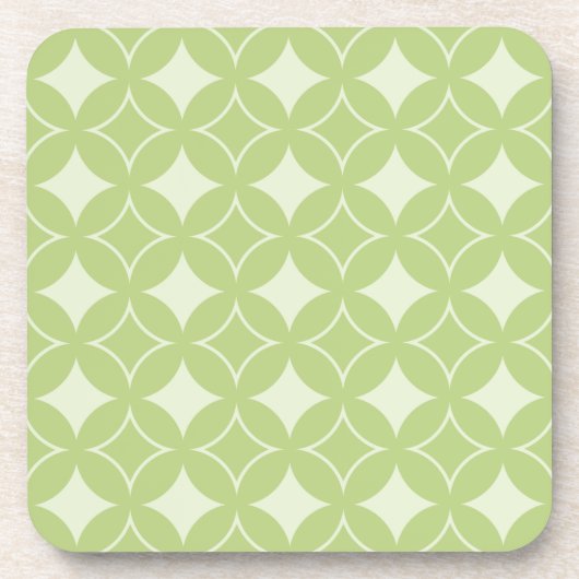 Dessous-de-verre Motif shippo vert olive (Devant)