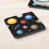 Dessous-de-verre Motif spatial (Côté gauche)