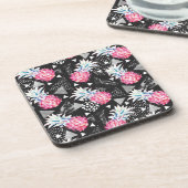 Dessous-de-verre Motif texturisé d'ananas de triangle (Côté gauche)