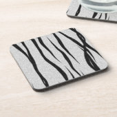 Dessous-de-verre Motif Tiger Stripes. (Côté gauche)