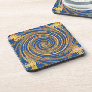 Dessous-de-verre Motif torse-torse-torse coloré