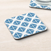Dessous-de-verre Motif triangle bleu tendance (Côté gauche)