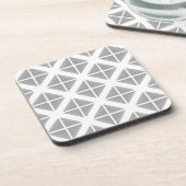 Dessous-de-verre Motif triangle gris tendance (Côté gauche)