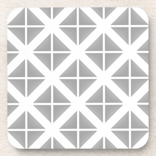 Dessous-de-verre Motif triangle gris tendance (Devant)