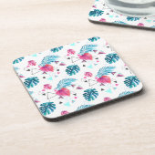 Dessous-de-verre Motif triangulaire de feuilles tropicales (Côté gauche)