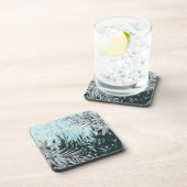 Dessous-de-verre Motif tropical bleu clair (Côté Droit)