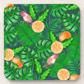 Dessous-de-verre Motif tropical, colibris (Devant)