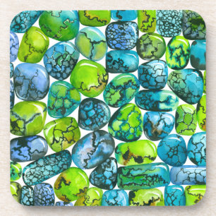 Dessous-de-verre Motif turquoise