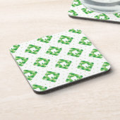 Dessous-de-verre Motif vert de dent de plaid (Côté gauche)