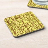 Dessous-de-verre Motif victorien jaune (Côté gauche)