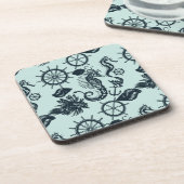 Dessous-de-verre Motif vintage d'animal de mer (Côté gauche)